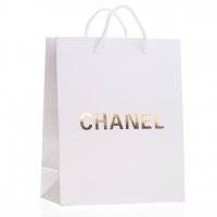 Пакет Chanel белый 25х20х10 оптом в Самара 
